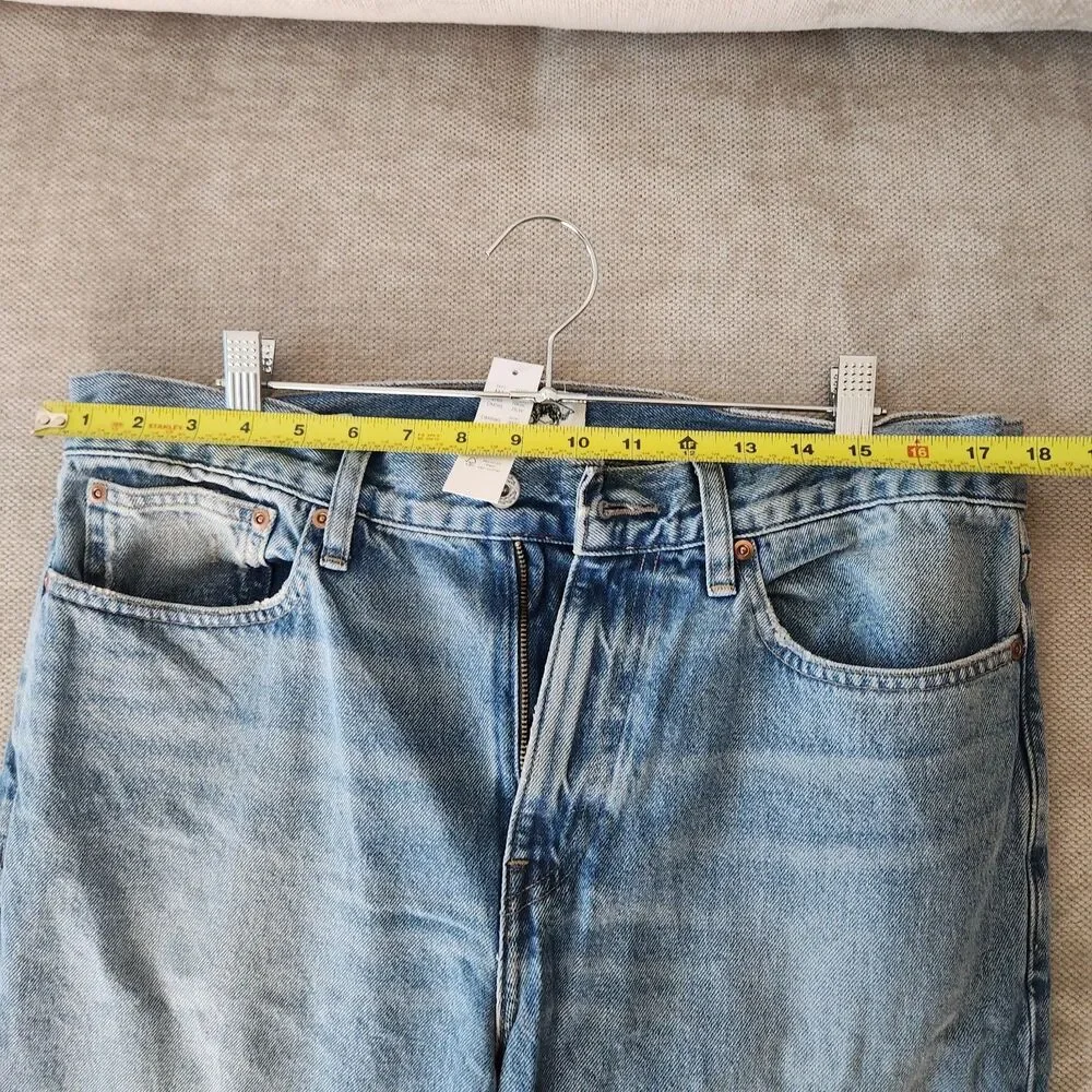 J.Crew 33X32 Rigid Light‎ Wash Classic Straight Jeans NWT